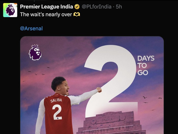 Meme Arsenal dan angka 2 jelang bergulirnya Liga Inggris 2025/2026.