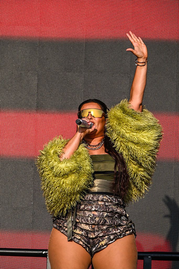 NEWQUAY, ENGLAND - AUGUST 09: Nelly Furtado performs onstage during Boardmasters Festival at Watergate Bay on August 09, 2025 in Newquay, England. (Photo by Hugh R Hastings/Getty Images)