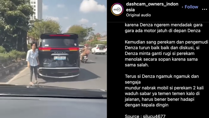 Pelajaran dari Kasus Denza Sengaja Mundur Tabrakkan Mobil di Belakang