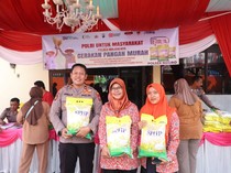 Gerakan Pangan Murah di Mojokerto, Beras 3 Ton Ludes Sejam