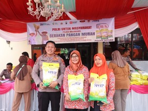 Gerakan Pangan Murah di Mojokerto, Beras 3 Ton Ludes Sejam