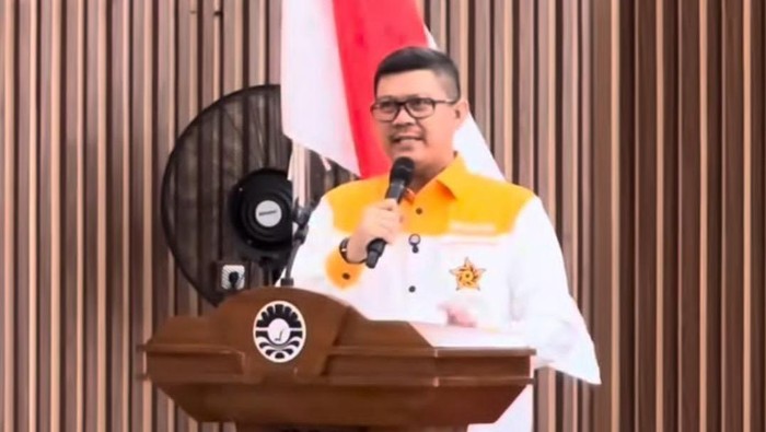 Ketua Harian Dewan Pengurus Pusat (DPP) Ikatan Alumni Universitas Negeri Makassar (IKA UNM) Hasnawi Haris.