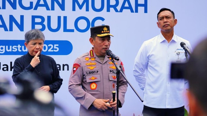 Kapolri Jenderal Listyo Sigit Prabowo meluncurkan Gerakan Pangan Murah (GPM). (Dok. Polri)