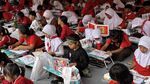 Potret Lomba Mewarnai di SDN Kebayoran Lama, Hadiahnya Nonton MotoGP Mandalika