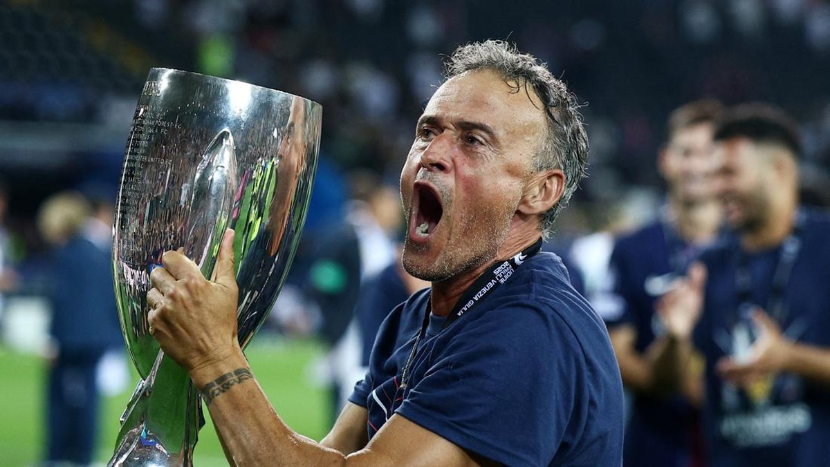 Luis Enrique mengakui Tottenham Hotspur main lebih baik ketimbang PSG (REUTERS/Guglielmo Mangiapane)