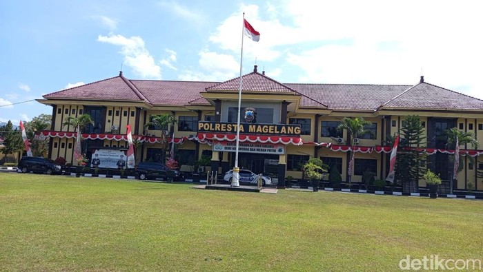 Suasana gedung Polresta Magelang, Kamis (14/8/2025).