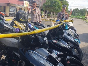 Marak Anak Balap Liar di Sambas, 32 Motor Berknalpot Brong Disita
