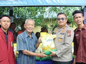 Gerakan Pangan Murah Polres Meranti, 5 Ton Beras Terjual dalam Sejam