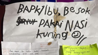 Surat Cinta Siswa dalam Ompreng MBG Lucu-lucu, Ada yang Minta Nasi Kuning