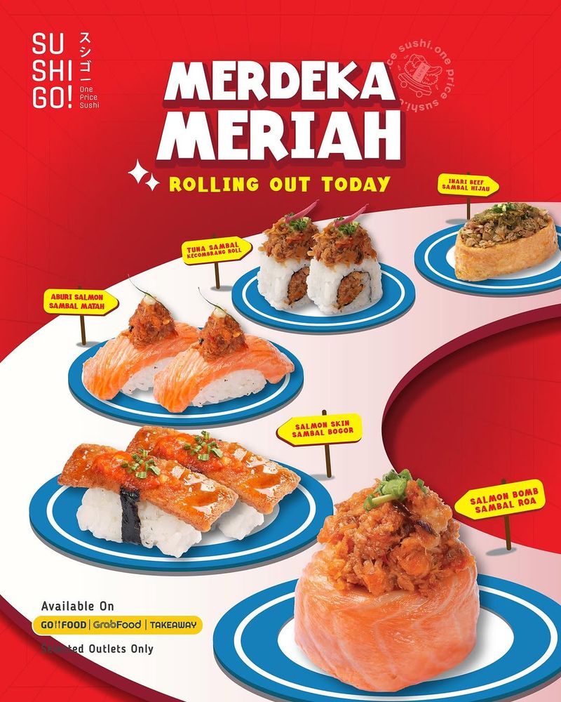 Tempat makan sushi unik.
