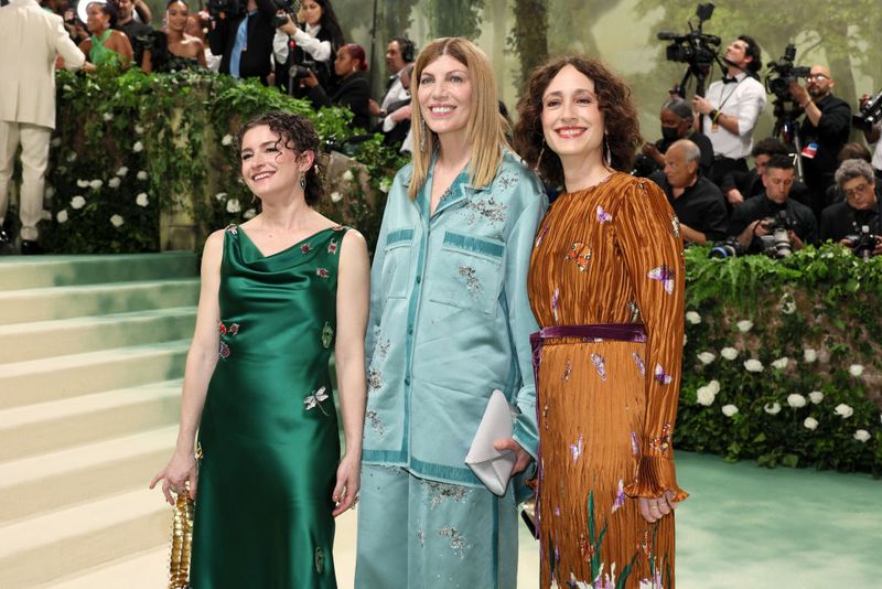 NEW YORK, NEW YORK - MAY 06: (L-R) Chloe Malle, Virginia Smith and Nicole Phelps attend The 2024 Met Gala Celebrating 