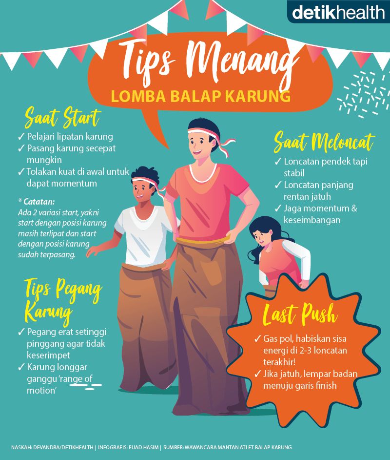 Tips menang lomba balap karung Tips menang lomba balap karung