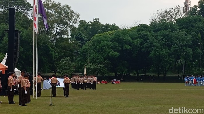 Upacara Hari Pramuka ke-64 di Buperta Cibubur