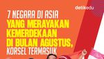 Infografis: 7 Negara di Asia yang Merayakan Kemerdekaan di Bulan Agustus