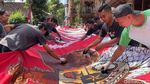 Potret Batik Jumbo Presiden RI 27 Meter Karya Perajin Kulon Progo