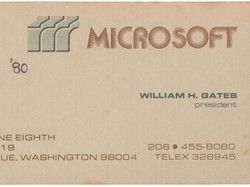 Penampakan Kartu Nama Bill Gates di Awal Microsoft, Kini Dilelang