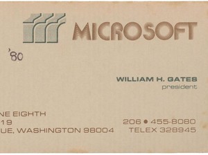 Penampakan Kartu Nama Bill Gates di Awal Microsoft, Kini Dilelang