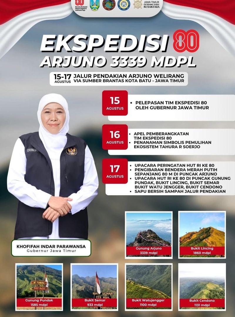 Ekspedisi 80 Arjuno 3339 MDPL