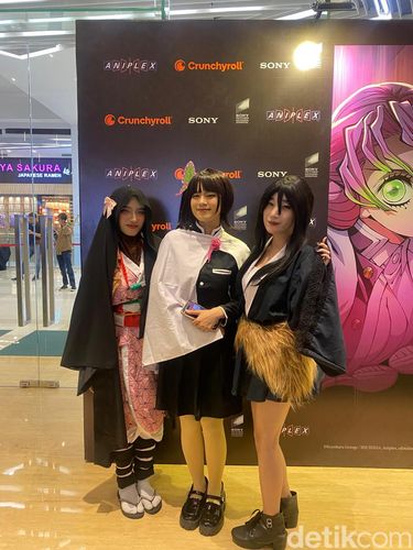 Fans Screening Demon Slayer: Infinity Castle di Gandaria City, Jakarta Selatan.
