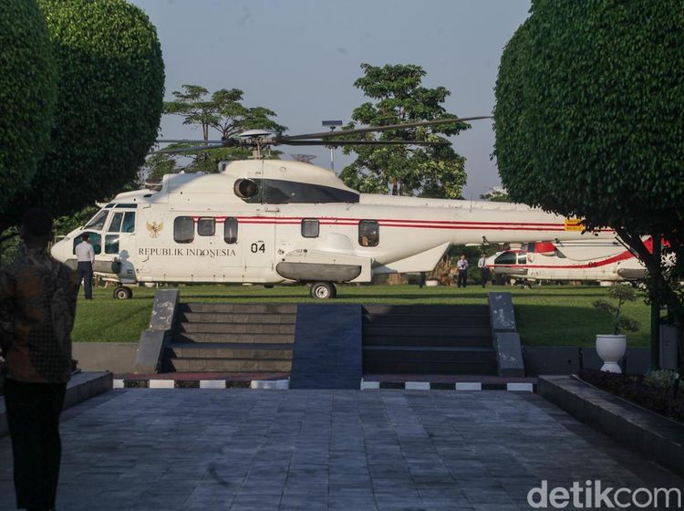 Helikopter Kepresidenan Bersiaga Jelang Sidang Tahunan MPR