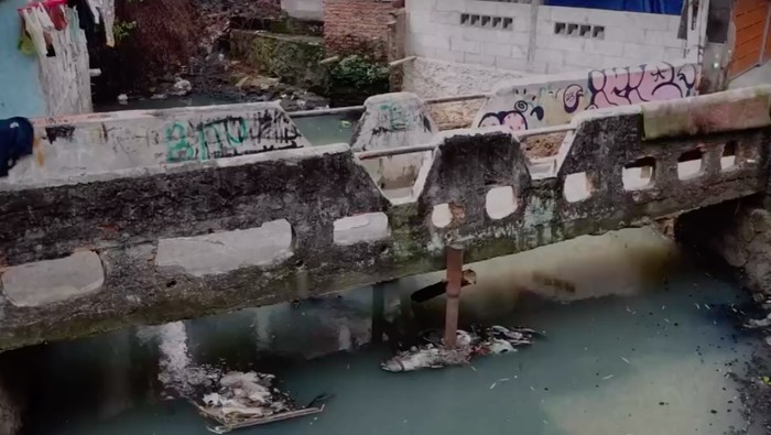 Jembatan Antar Kampung (JAK) Angkat Gandaria atau JAK Angkat Mulia di Jaksel jadi jembatan pertama di Jakarta yang bisa diangkat untuk buka tutup. (dok Bina Marga DKI)