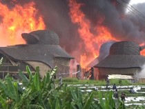 Kebakaran Hebat di Resort Kawasan Tabanan Bali, 16 Cottage Hangus