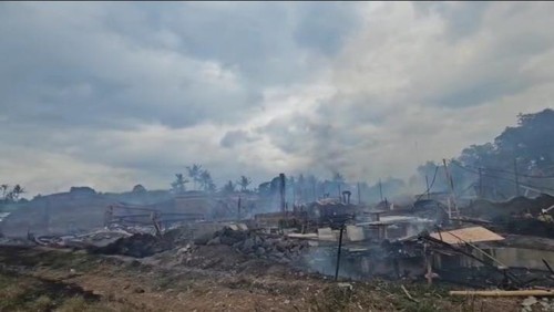 Kondisi Ulaman Eco Luxury Resort, Desa Buwit, Kecamatan Kediri, Tabanan, Bali, seusai kebakaran hebat pada Jumat (15/8/2025). (Foto: Dok. Istimewa)