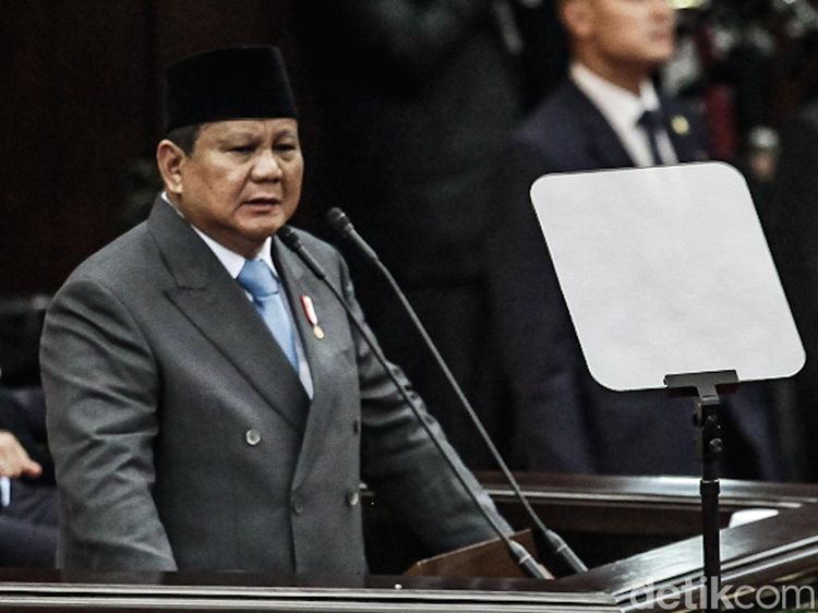 Momen Pidato Kenegaraan Perdana Prabowo di Sidang Tahunan MPR