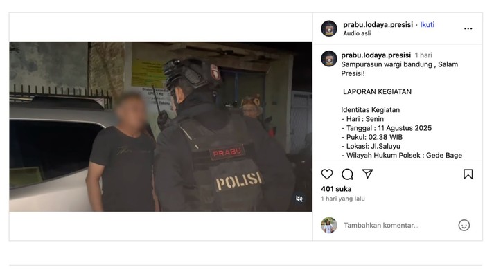 Penangkapan pria ngaku anggota polisi di Bandung.