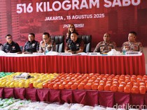 Polda Metro Tangkap 7 Tersangka Kasus Sabu 516 Kg: Bandar hingga Kurir