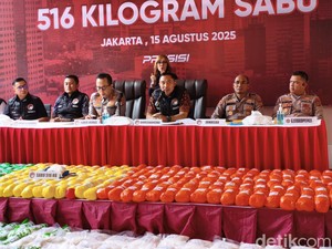 Polda Metro Tangkap 7 Tersangka Kasus Sabu 516 Kg: Bandar hingga Kurir