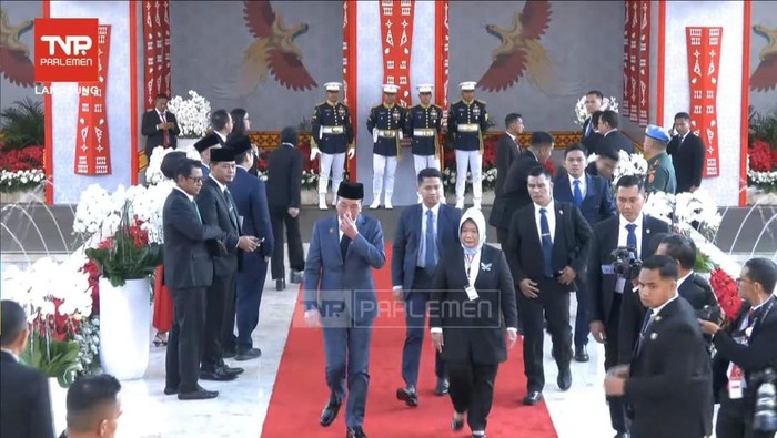 Presiden ke-7 RI Joko Widodo (Jokowi) menghadiri Sidang Tahunan MPR bersama DPR/DPD RI hari ini (YouTube TV Parlemen)