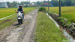 Potret Jalan Desa di Jombang Rusak