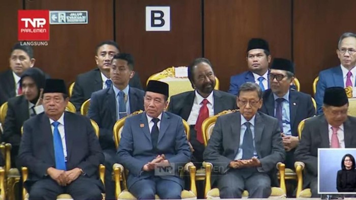 SBY dan Jokowi duduk sebelahan di Sidang Tahunan MPR