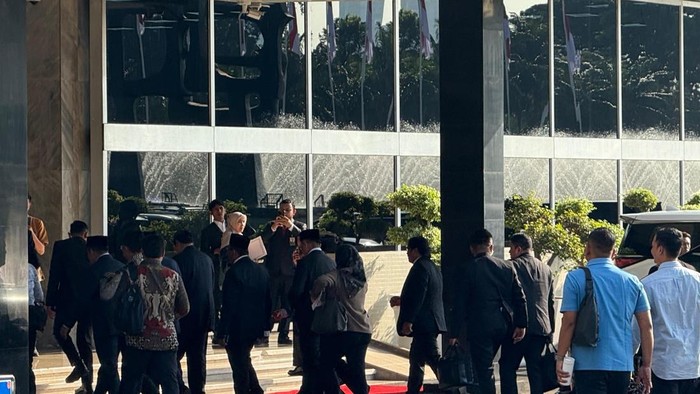 SBY, JK, hingga Try Sutrisno hadiri sidang tahunan MPR 2025 (Firda/detikcom)