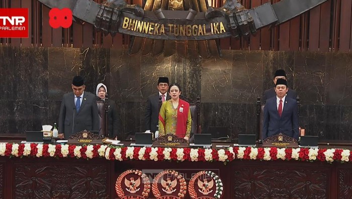 Suasana sidang tahunan MPR tahun 2025 (dok. YouTube DPR RI)