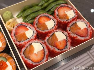 Segar Umami! Kini Ada Sushi Stroberi dan Mangga yang Unik