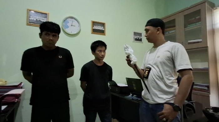 Tampang pelaku Aldi dan Ridho yang melakukan pengeroyokan terhadap korban Amin di Palembang