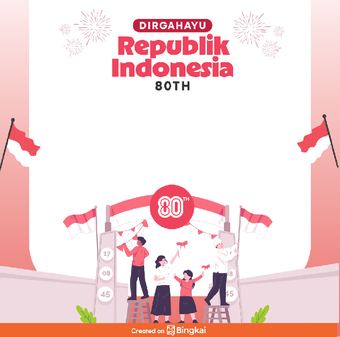 Twibbon HUT ke-80 RI 2025