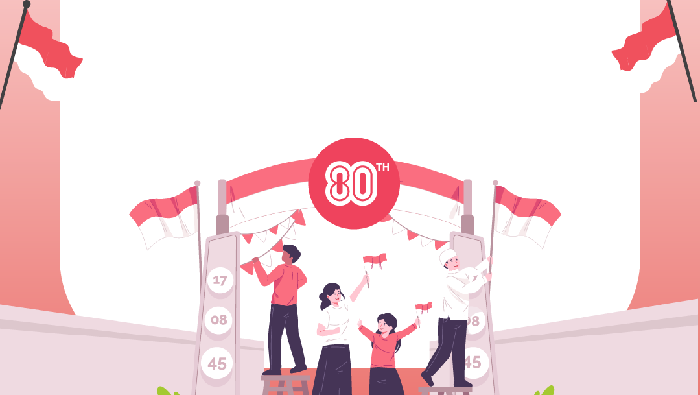 Twibbon HUT ke-80 RI 2025