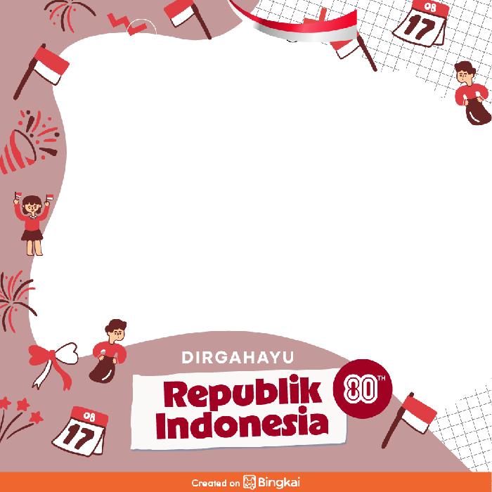 Twibbon HUT ke-80 RI 2025