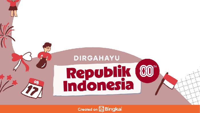 Twibbon HUT ke-80 RI 2025