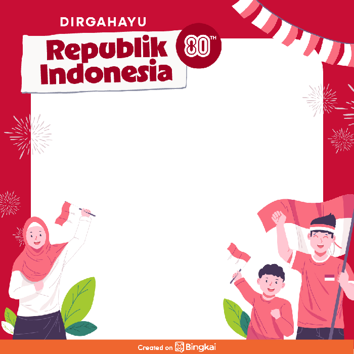 Twibbon HUT ke-80 RI 2025