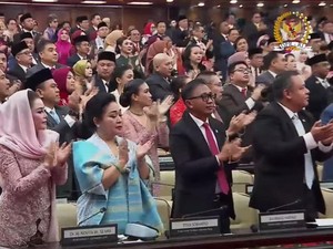 Video Capaian Prabowo Tayang di Sidang Tahunan, Dapat Standing Applause