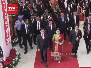 Wapres Gibran Hadiri Sidang Tahunan MPR, Disambut Puan