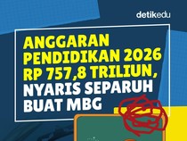 Infografis: Anggaran Pendidikan 2026 Rp 757,8 T, Nyaris Separuh buat MBG