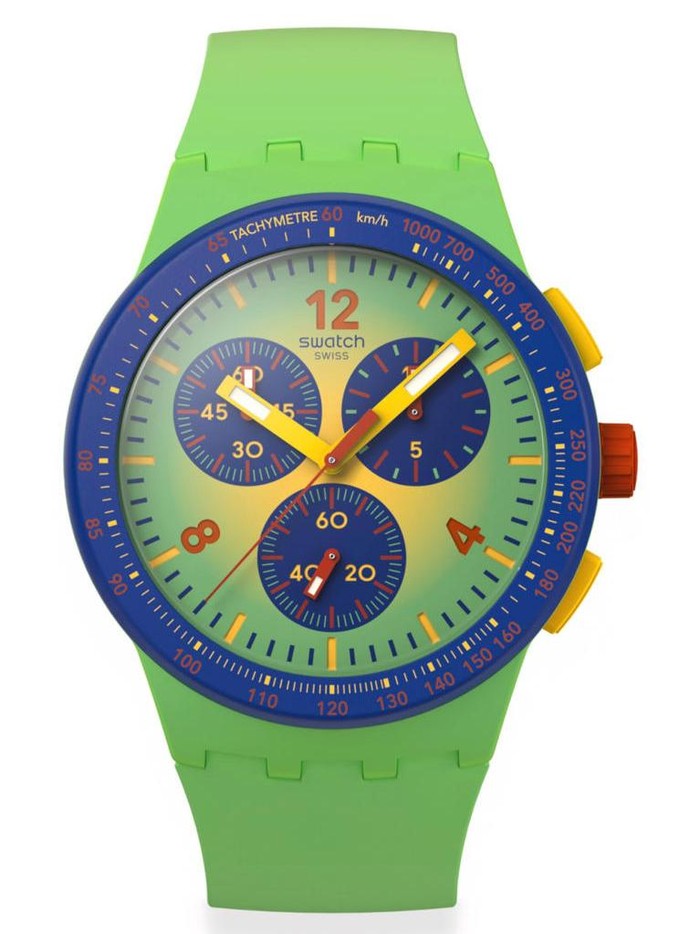 Jam Tangan Swatch seri Camo Flash.