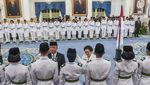 Momen Pengukuhan Paskibraka 2025 di Istana Negara