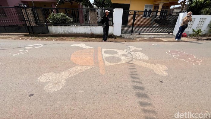 Mural One Piece di Bandar Lampung.