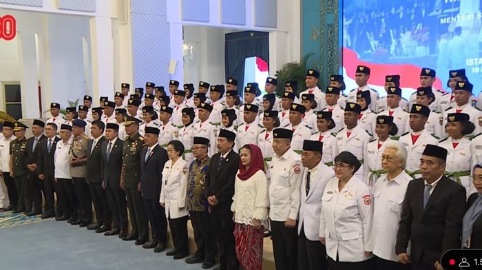 Pengukuhan Paskibraka 2025.